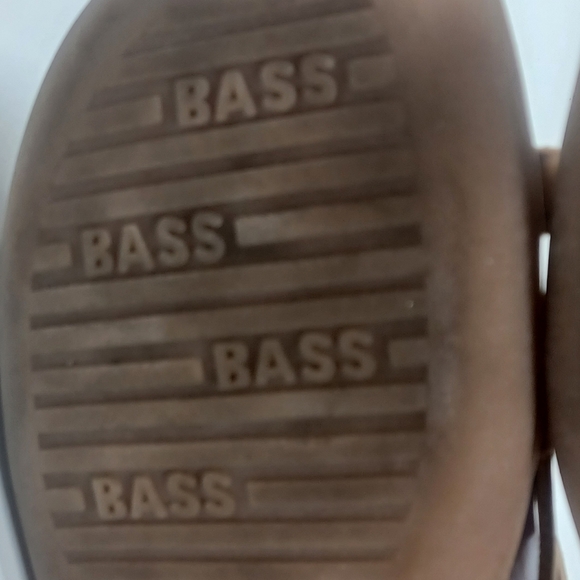 GH Bass Sandals Leather Strappy Tan Gold Buckle Women Size 8.5 or 8 1/2 - Picture 9 of 11